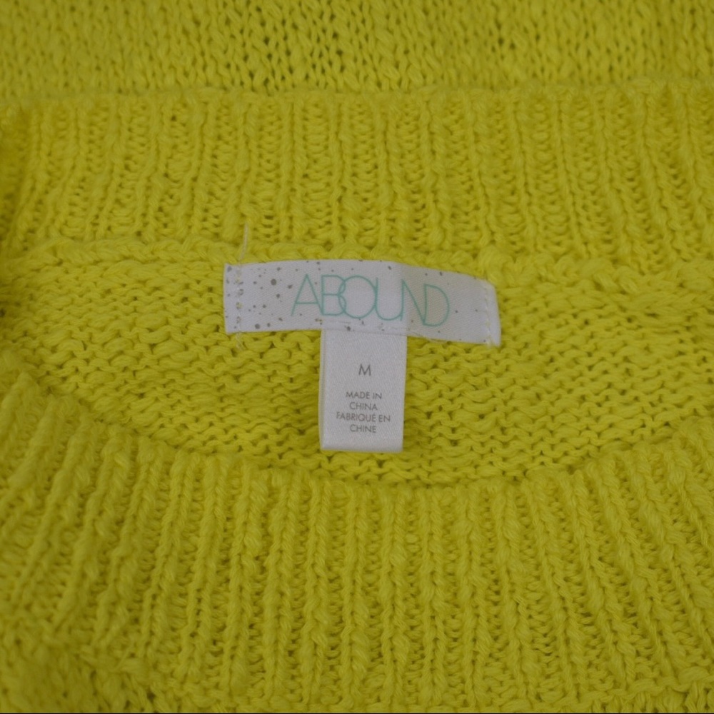 Abound Yellow Meadow Drop Shoulder Knit Sweater - Picture 4 of 8